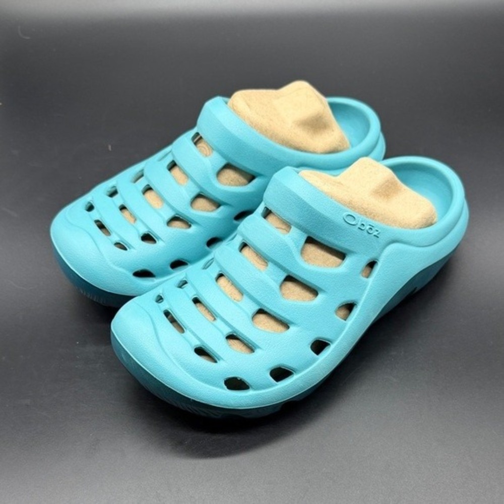 Oboz Clogs Womens 5 Whakata Coast Island Blue Ventilated Slip On NEW